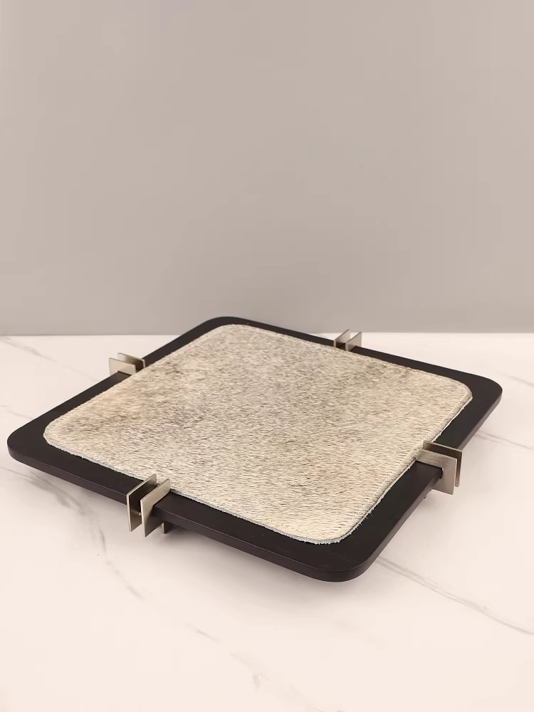Marble Serving Board - Легкий роскошный продвинутый креативный кожаный металлический