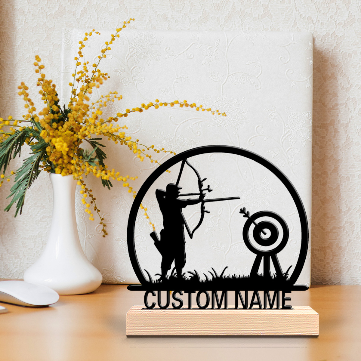 Personalized Engraved Gift - Новая дизайнерская персонализированная металлическая статуэтка для