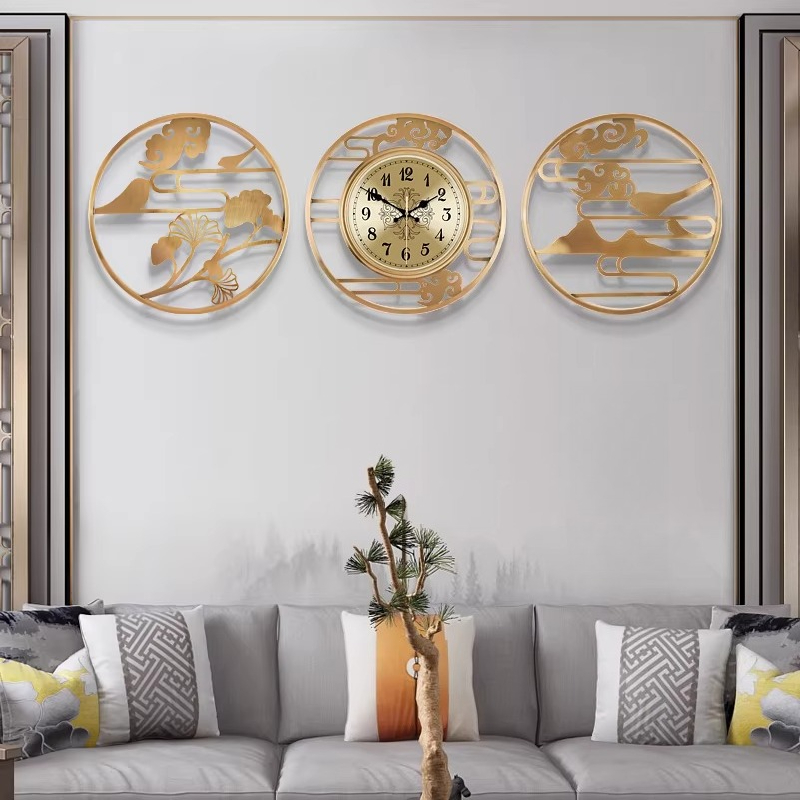 Luxury Lifestyle Aesthetics - Круглые настенные часы в китайском стиле,