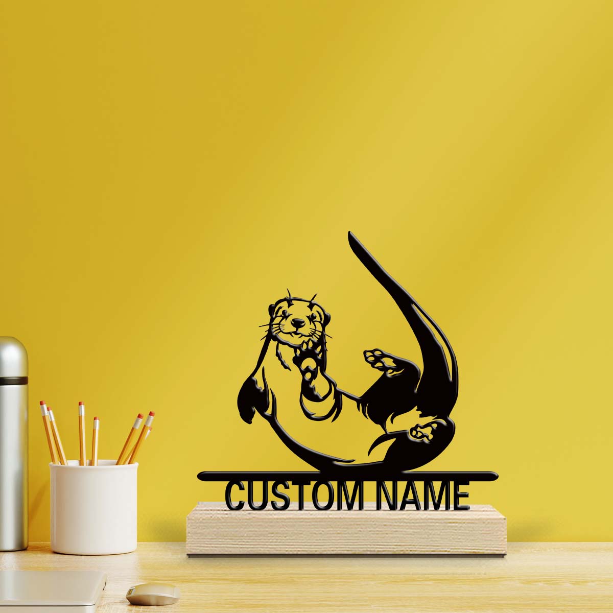 Personalized Engraved Gift - Персонализированное железное настольное украшение с именем