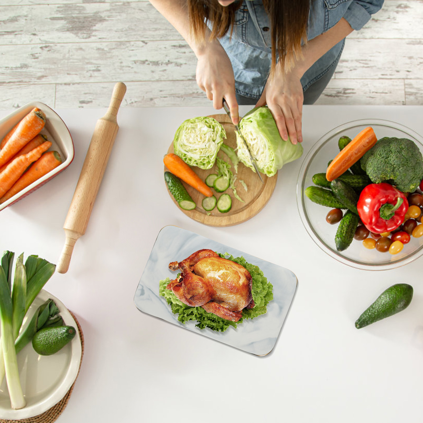 Керамический поднос с мраморны – обзор и цена Marble Serving Board